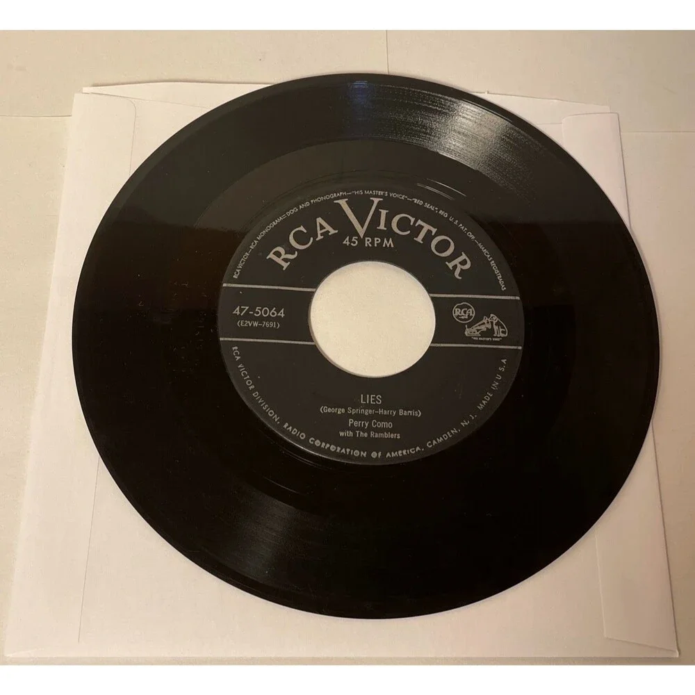 Perry Como - Don't Let The Stars Get In Your Eyes / Lies - 45 rpm Record 47-5064 - Picture 2 of 2